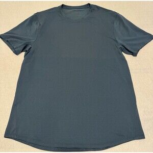 Lululemon Shirt Size Large Blue Metal Vent Tech Crewneck Active Training Gym Run